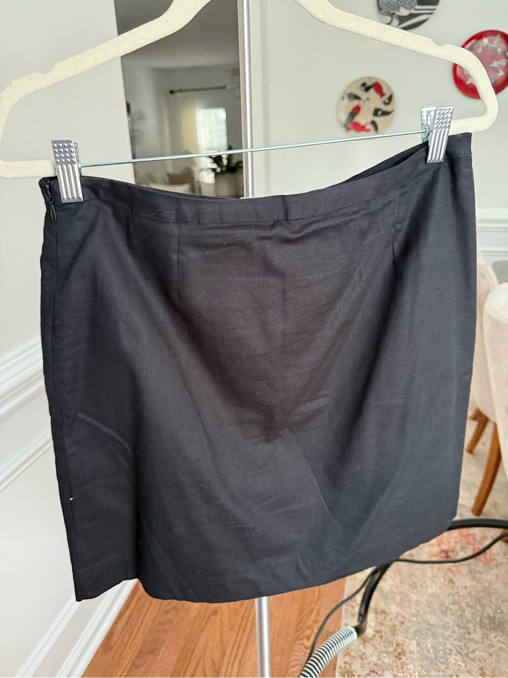 Banana Republic Black Linen-Blend Skirt